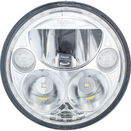 Photo of Single 5.75" Round VX LED Headlight (with Low-High-Halo) by Vision X Off-Road - Premium LED Headlight for UTVs / Side by Sides