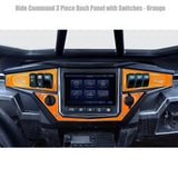 50 Caliber Racing Polaris RZR XP1000 Ride Command 6-Switch CNC Billet Dash Panel - Multiple Colors + Optional Switches (