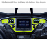 50 Caliber Racing Polaris RZR XP1000 Ride Command 6-Switch CNC Billet Dash Panel - Multiple Colors + Optional Switches (