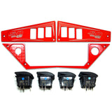 Polaris RZR XP1000 Ride Command 6-Switch CNC Billet Dash Panel - Multiple Colors + Optional Switches (2017+)