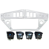 Polaris RZR XP1000 Ride Command 6-Switch CNC Billet Dash Panel - Multiple Colors + Optional Switches (2017+)