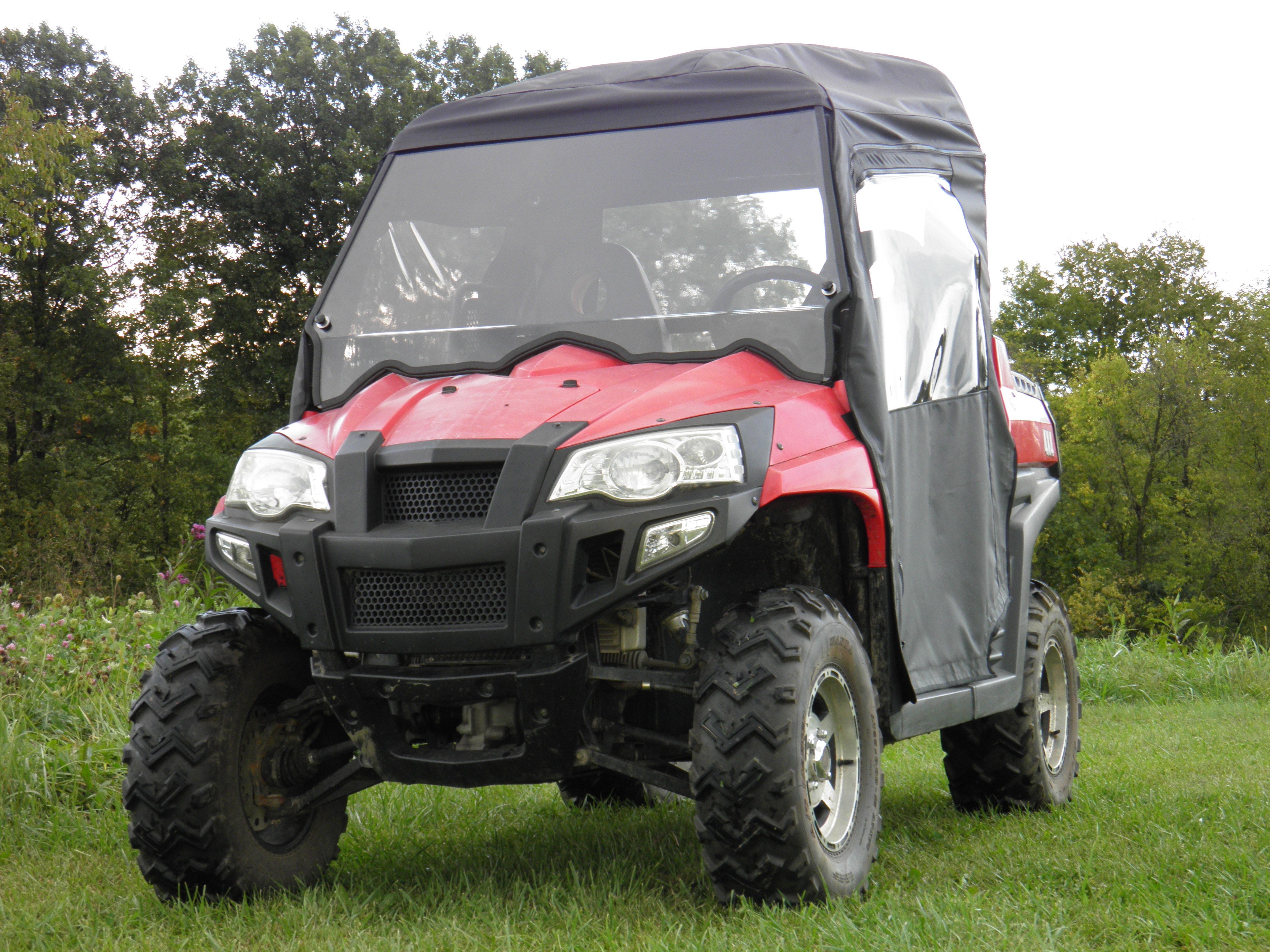Photo of HiSun 800 - 1 Pc General Purpose Windshield w/Clamp and Vent Options by 3 Star UTV - Premium Windshields for UTVs / Side by Sides