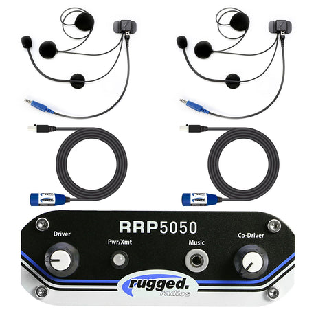 Photo of RRP5050 2 Person Helmet Kit System by Rugged Radios - Premium for UTVs / Side by Sides
