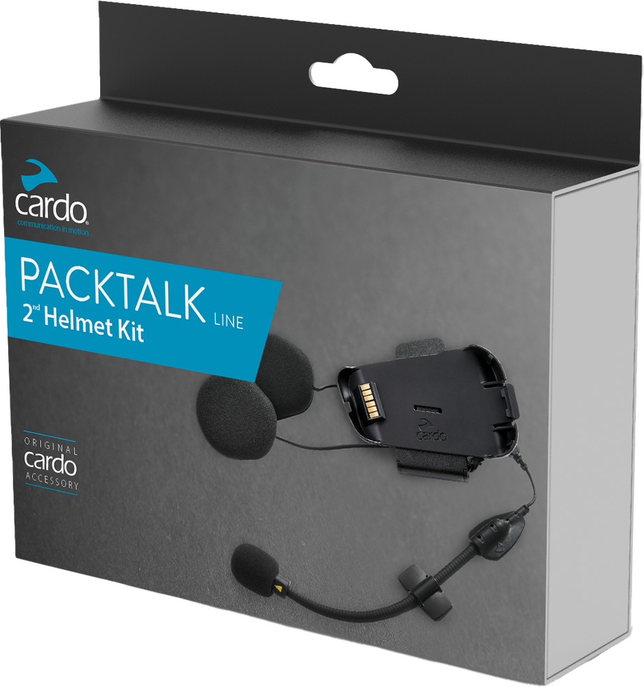 Photo of Packtalk Bold/Black 2nd Helmet Kit by Cardo - Premium for UTVs / Side by Sides