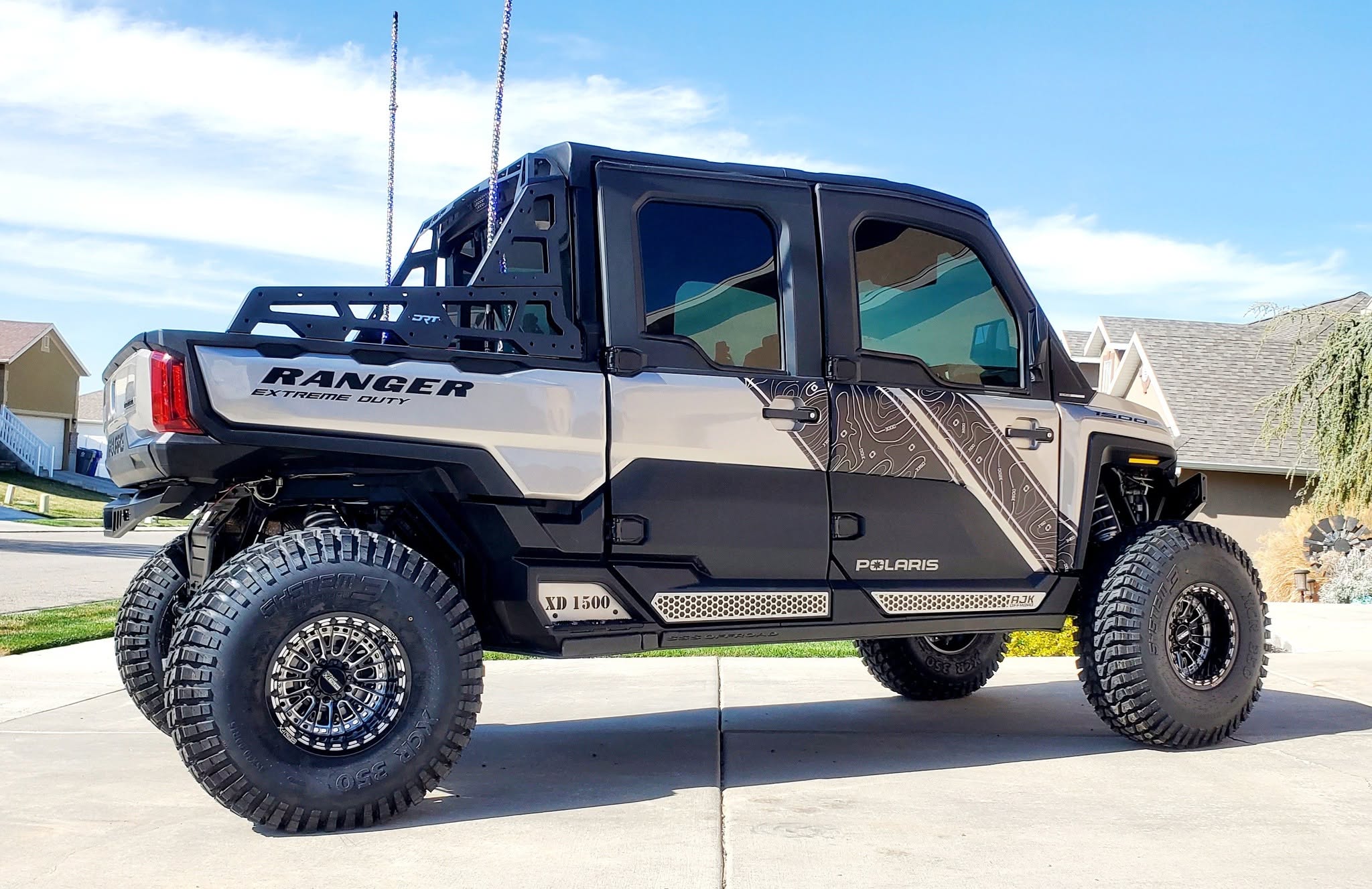 2024+ Polaris Ranger XD 1500 Rear Bumper by DRT Motorsports