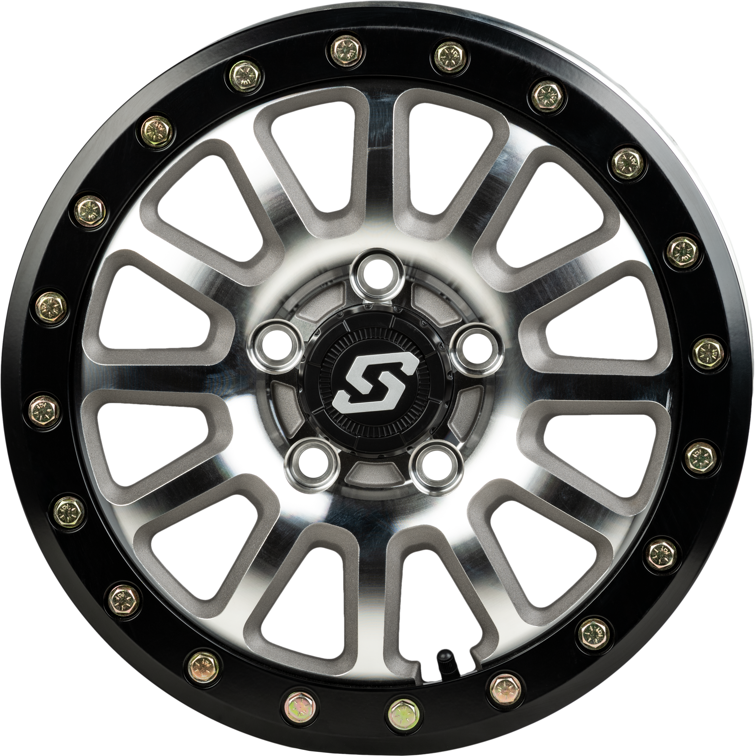 Photo of SANO BDLK WHEEL 15X7 5/4.5 6+1 (+50MM) BLK/AS CAST by SEDONA - Premium Wheels for UTVs / Side by Sides