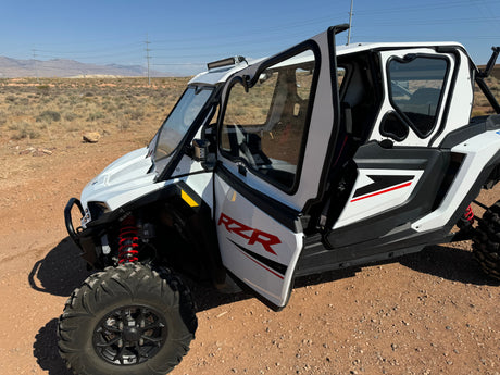 Photo of POLARIS RZR 1000XP/TURBO 4-SEAT Cab Enclosure "THE VAULT" 2024+ Upper Side Doors & Panels (Patent Pending) by Dirt Warrior Accessories - Premium VAULT for UTVs / Side by Sides