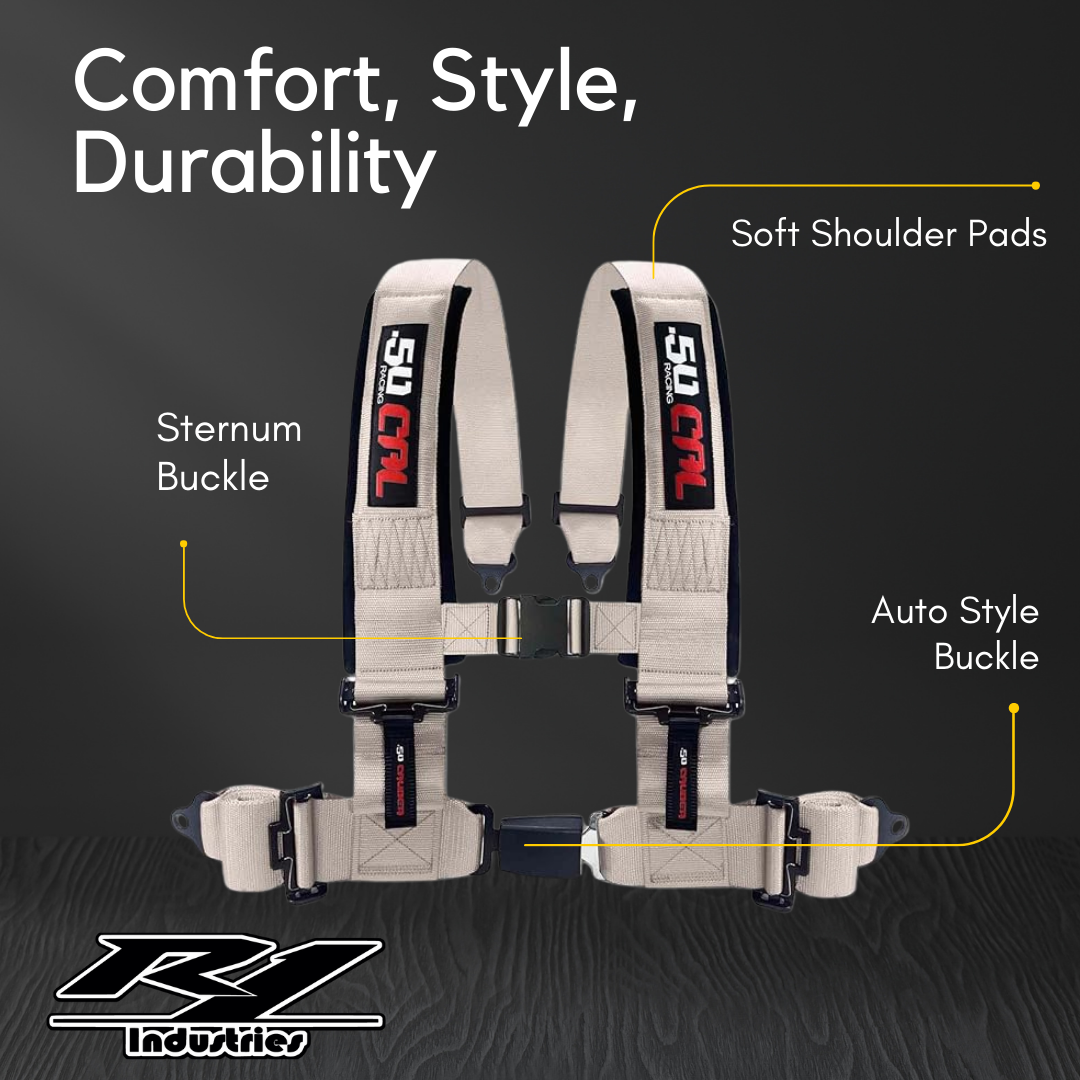 50 Caliber 4 point safety harness seat belt