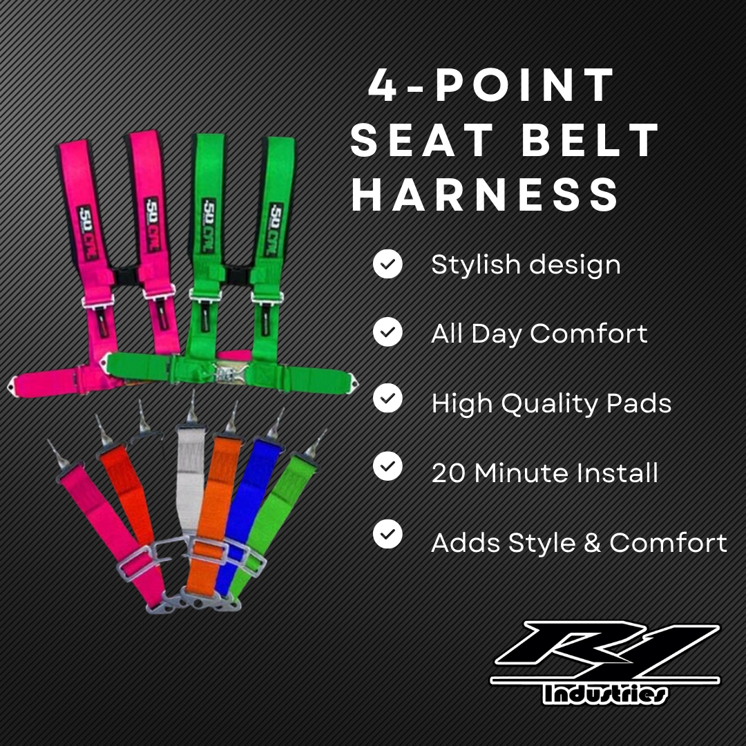 50 Caliber 4 point safety harness seat belt