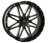 Photo of ST7 WHEEL 24X9 5+4 (0MM) 4/156 GLOSS BLACK MILLED by SYSTEM 3 - Premium Wheels for UTVs / Side by Sides
