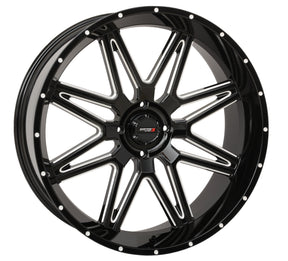 Photo of ST7 WHEEL 24X9 5+4 (0MM) 4/156 GLOSS BLACK MILLED by SYSTEM 3 - Premium Wheels for UTVs / Side by Sides