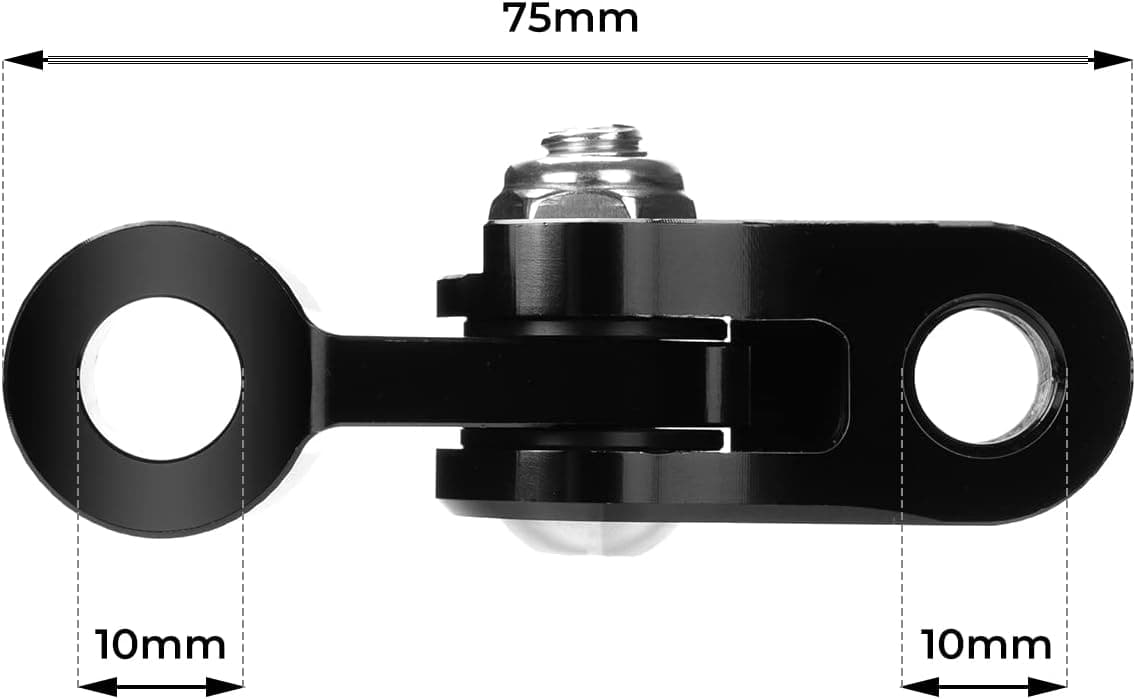 Photo of Universal Rear View Mirror Mount for Motorcycles by Kemimoto - Premium for UTVs / Side by Sides