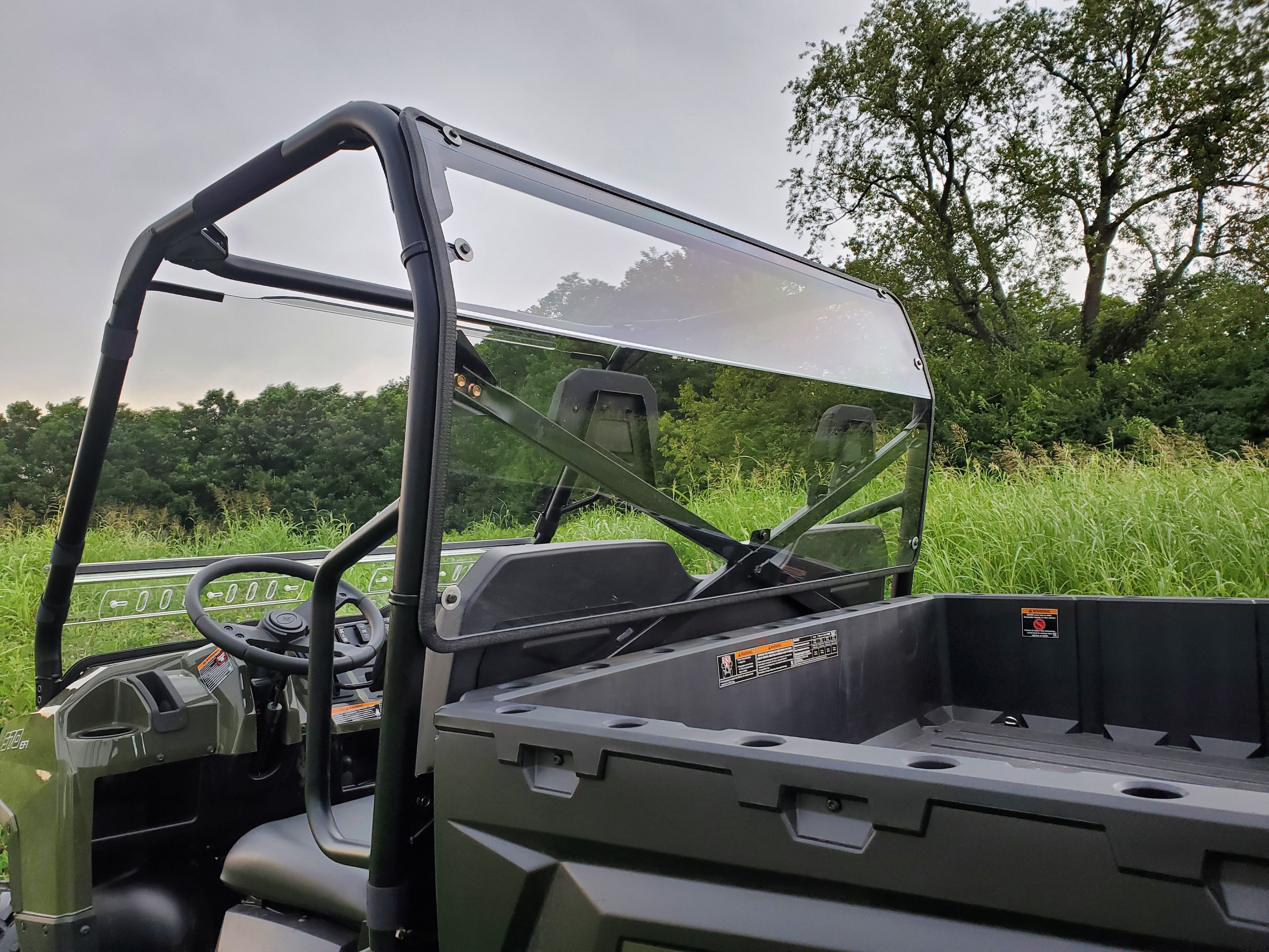 Photo of Polaris Ranger Full-Size 570 3-Passenger - 1/4" Polycarb Back Panel by 3 Star UTV - Premium Windshields for UTVs / Side by Sides