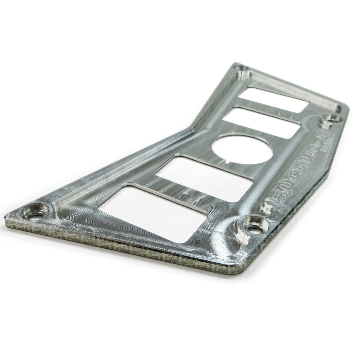 50 Caliber Racing Polaris RZR XP900 800 570 4 Switch Dash Panel (Machined Finish)