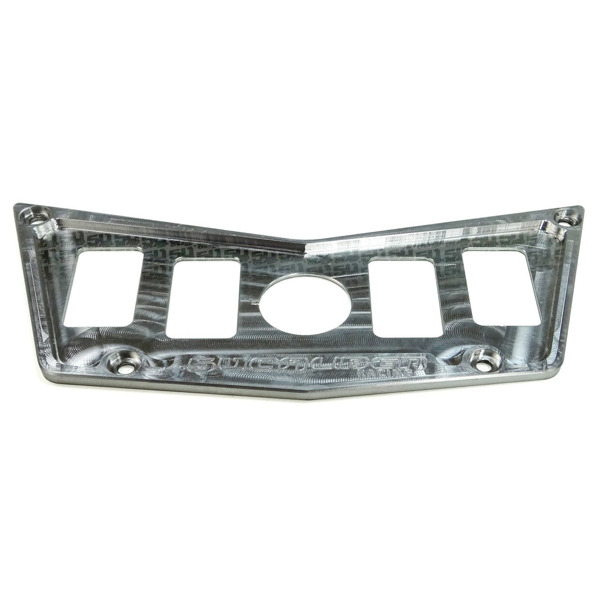 50 Caliber Racing Polaris RZR XP900 800 570 4 Switch Dash Panel (Machined Finish)