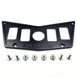 50 Caliber Racing Polaris RZR XP900 800 570 4 Switch Dash Panel - Black Billet Aluminum