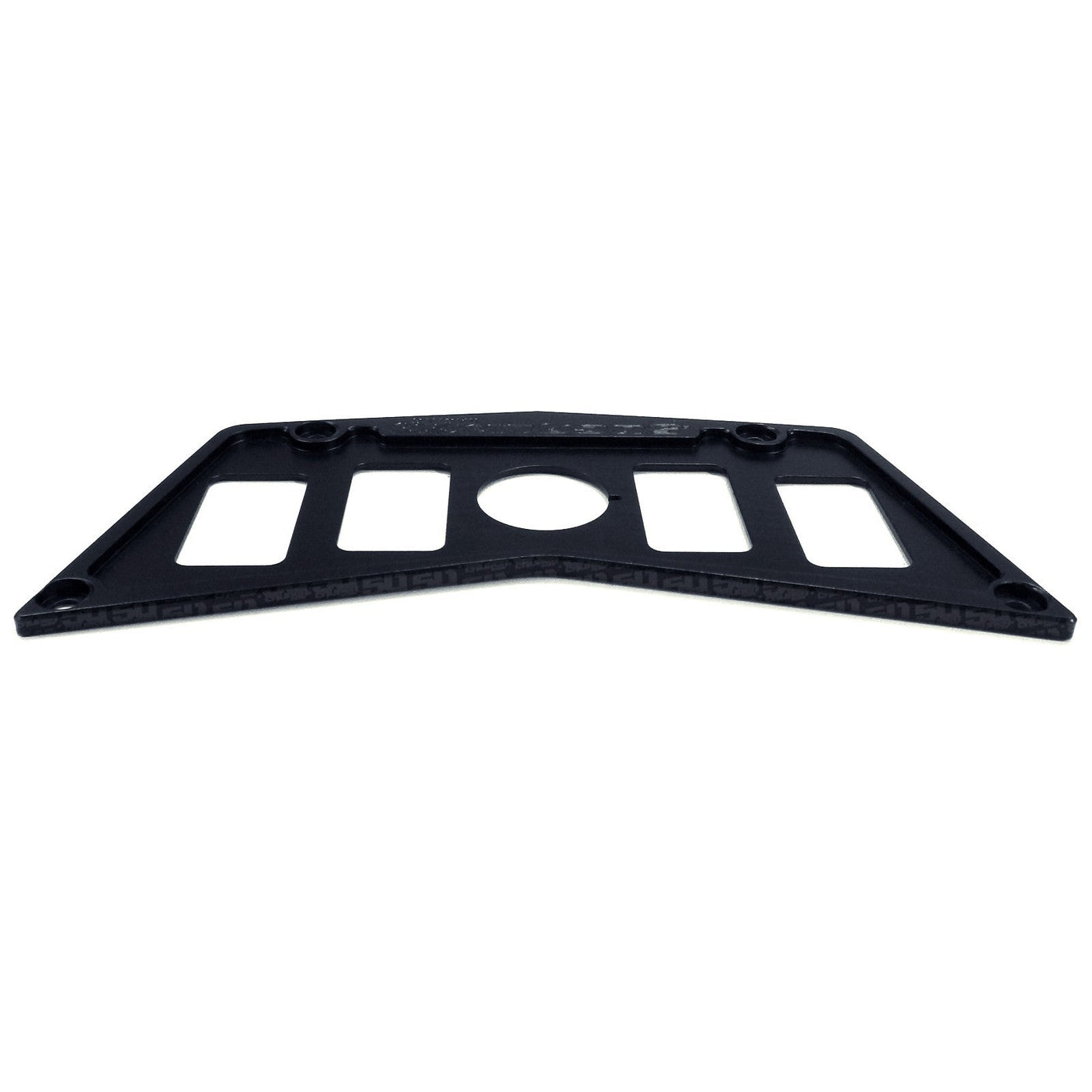 50 Caliber Racing Polaris RZR XP900 800 570 4 Switch Dash Panel - Black Billet Aluminum