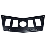 50 Caliber Racing Polaris RZR XP900 800 570 4 Switch Dash Panel - Black Billet Aluminum