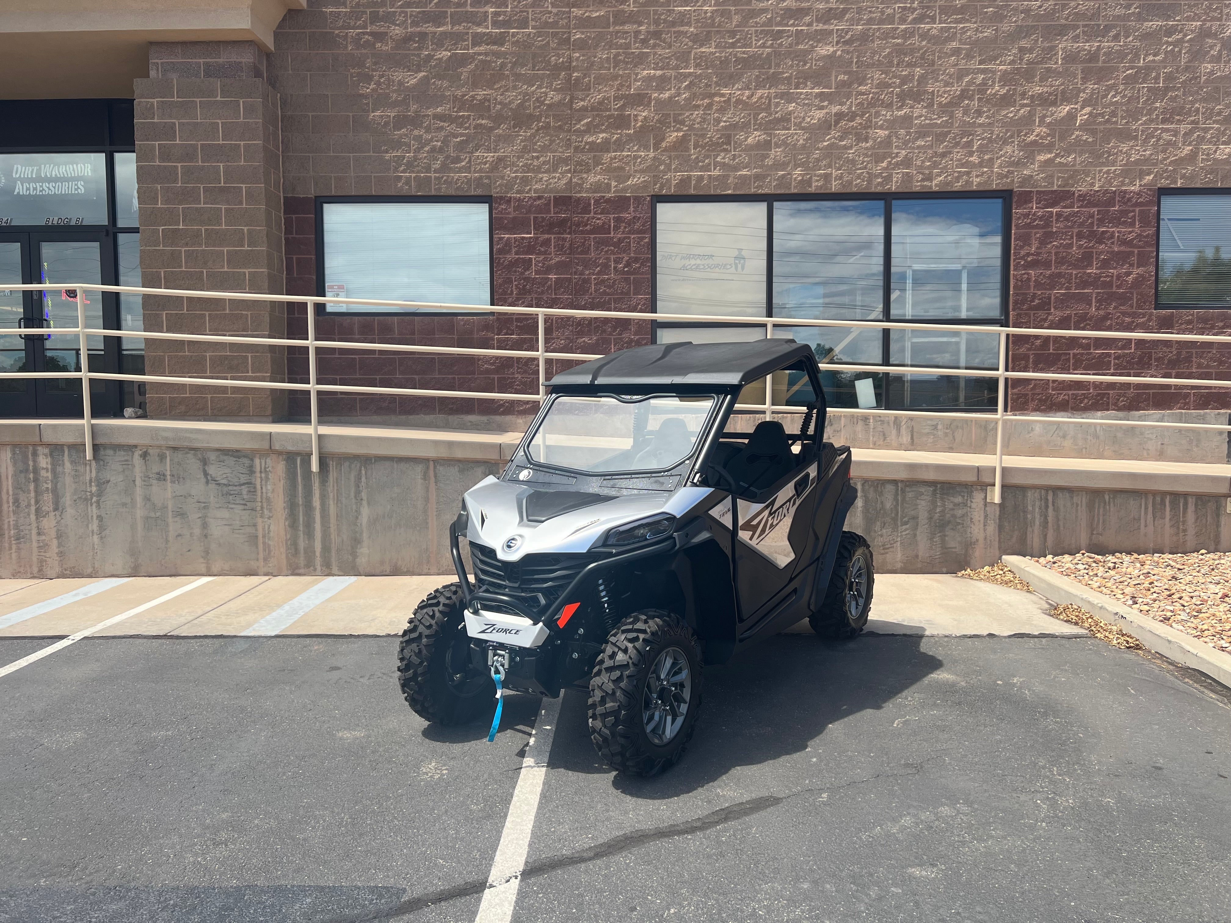 Photo of CF MOTO Z FORCE 950 SPORT FRONT WINDSHIELD 2023+ by Dirt Warrior Accessories - Premium Windshields for UTVs / Side by Sides