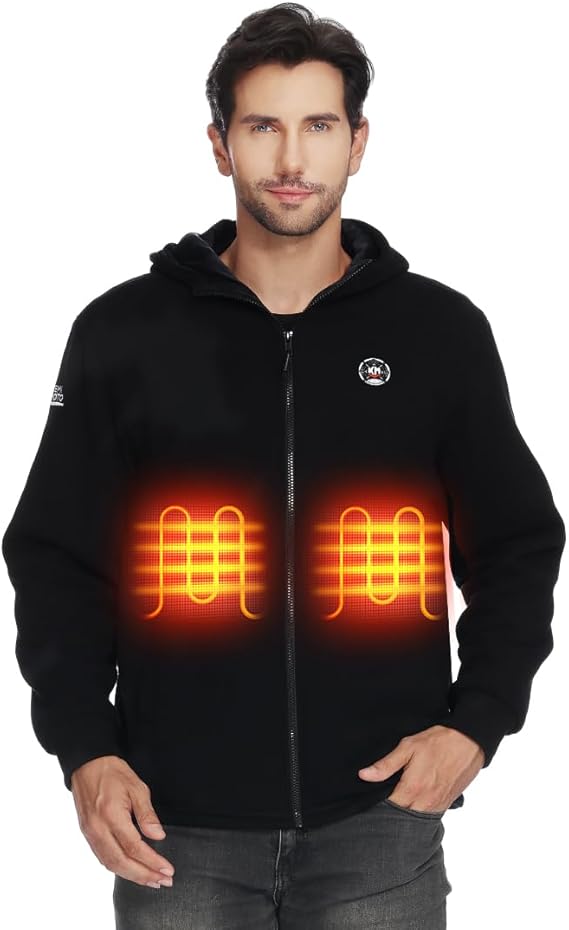 Photo of Heated Hoodie with 12V Battery Pack by Kemimoto - Premium for UTVs / Side by Sides