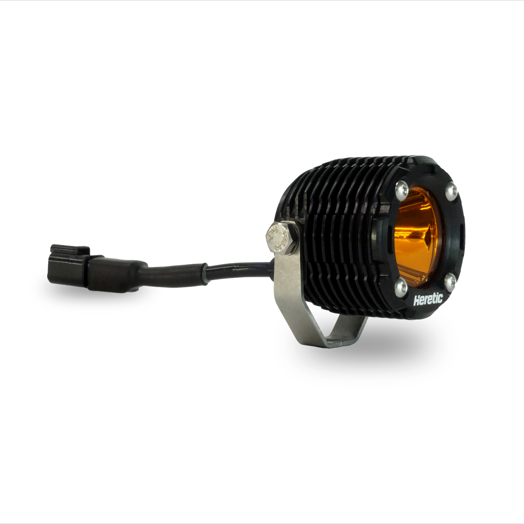 Photo of BA-1R Amber LED Pod Light by Heretic Studio Dealer Portal - Premium Light Bar for UTVs / Side by Sides