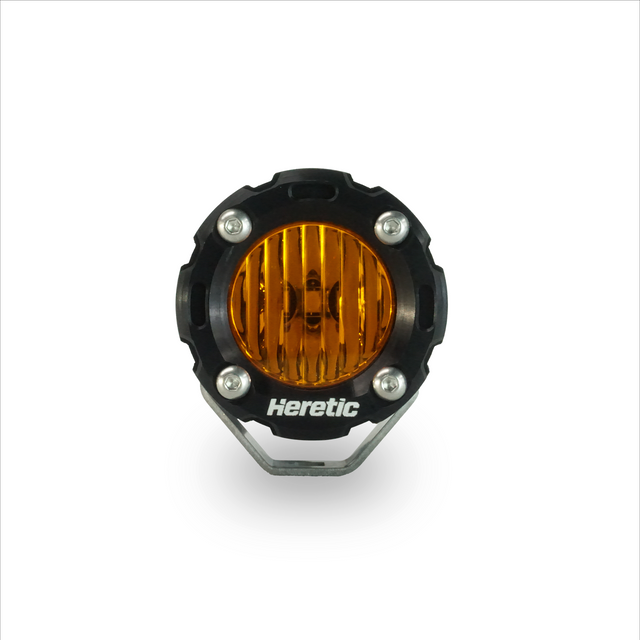 Photo of BA-1R Amber LED Pod Light by Heretic Studio Dealer Portal - Premium Light Bar for UTVs / Side by Sides