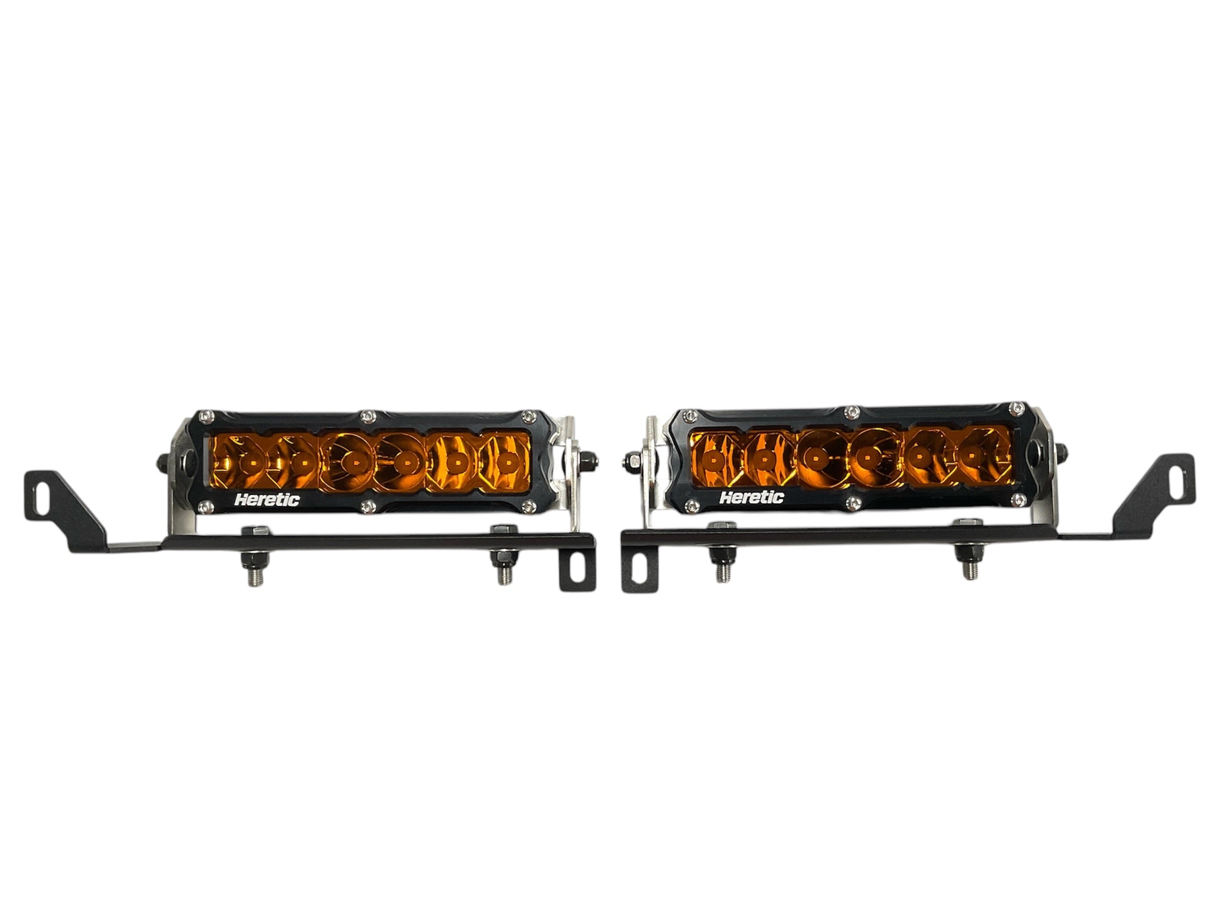 Photo of 4th Gen Tacoma Behind the Grill Dual 6" Bar Kit - Amber Lens by Heretic Studio Dealer Portal - Premium Light Bar for UTVs / Side by Sides