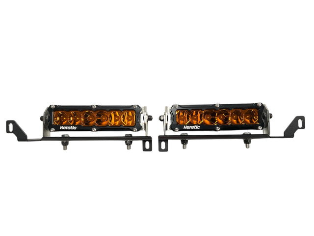 Photo of 4th Gen Tacoma Behind the Grill Dual 6" Bar Kit - Amber Lens by Heretic Studio Dealer Portal - Premium Light Bar for UTVs / Side by Sides