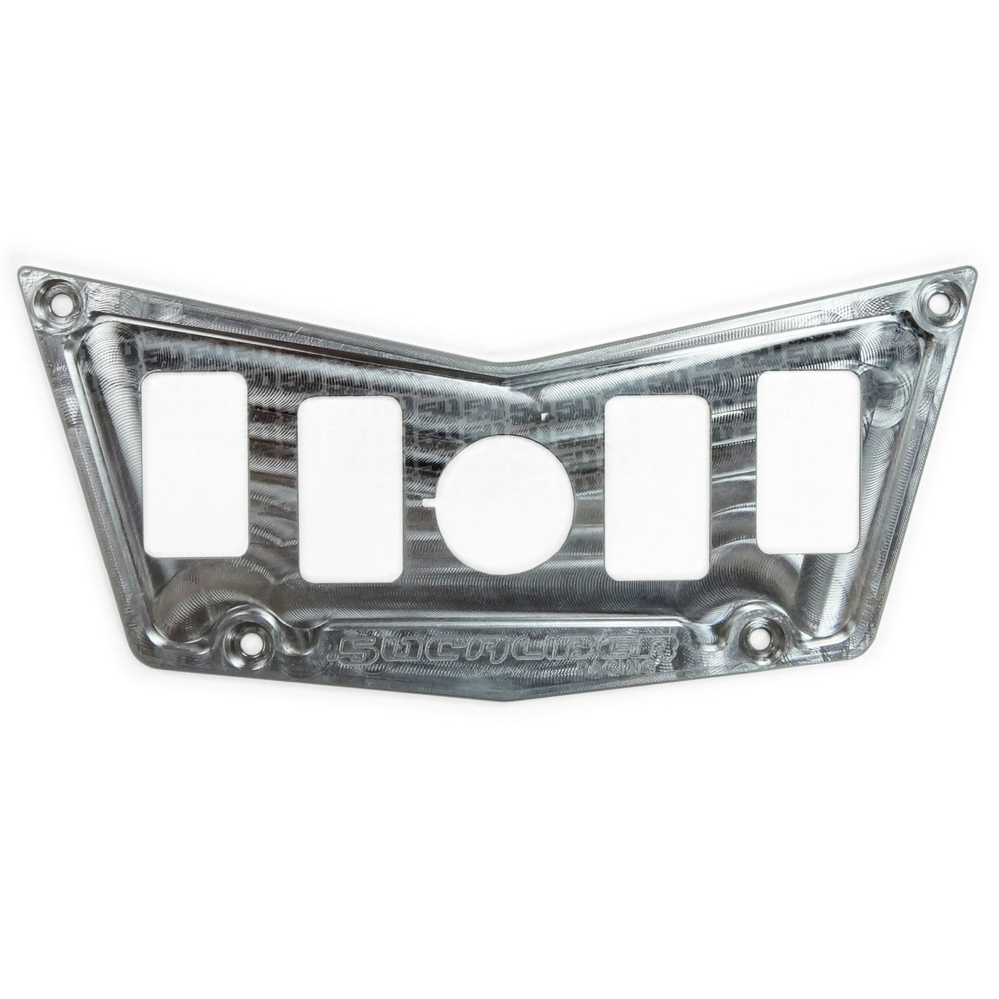 50 Caliber Racing 5-Switch Billet Aluminum Dash Panel for Polaris RZR