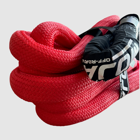 Photo of 1 1/2” x 30' Kinetic rope with storage bag (Lifetime Warranty) by MOJAB OFFROAD - Premium Kinetic rope for UTVs / Side by Sides