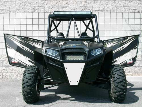 50 Caliber Racing white-panel Polaris RZR doors - view 9