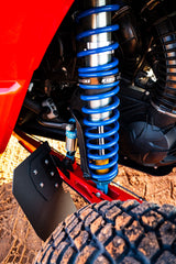 HCR trailing arm guard fitted beside a Can-Am Maverick X3 rear shock
