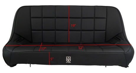 Photo of 52" Universal Bench Seat by UTV Mountain Accessories - Premium Bench Seat for UTVs / Side by Sides