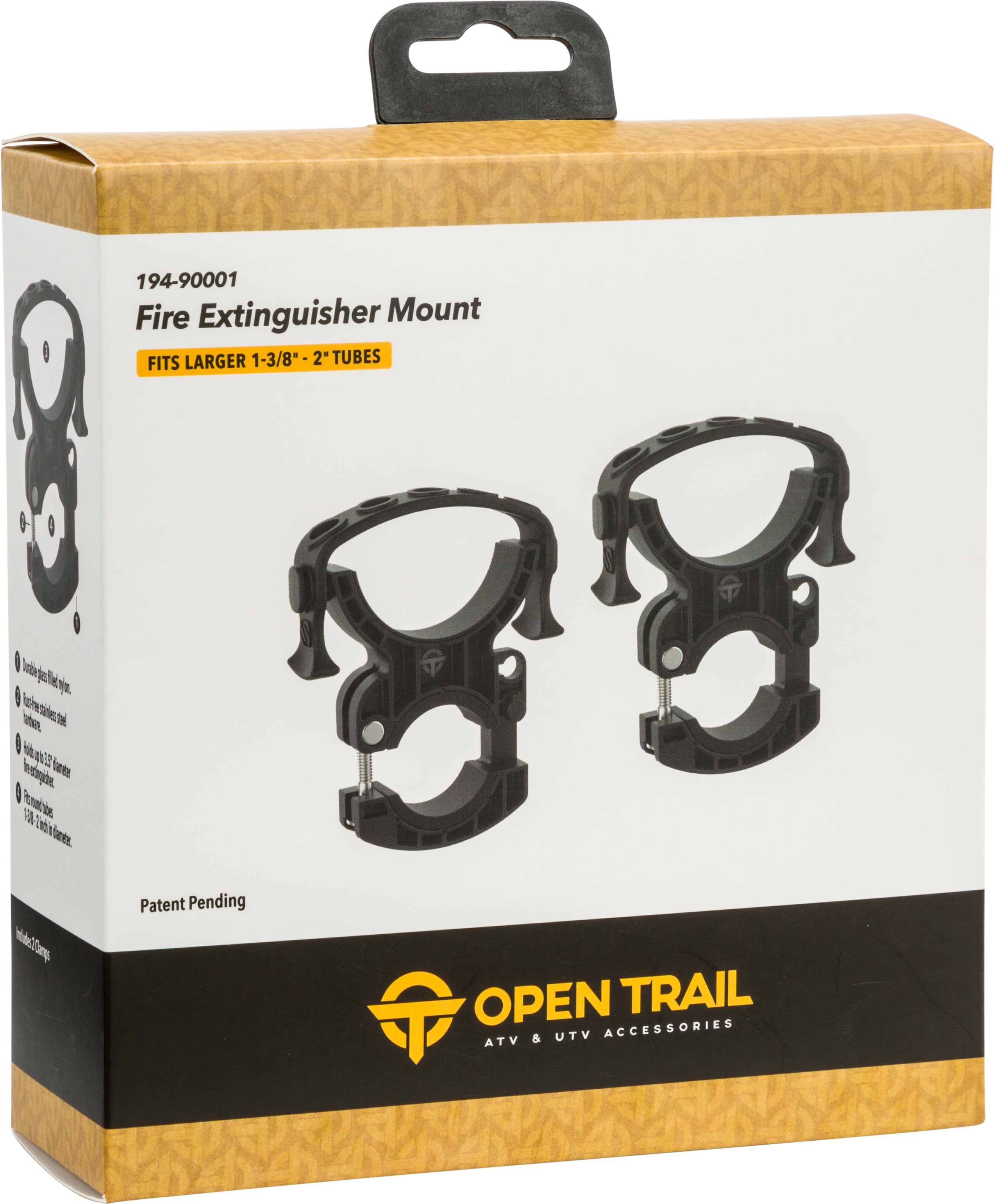 Photo of FIRE EXTINGUISHER MOUNT- 2 PACK by OPEN TRAIL - Premium Mounts/Brackets for UTVs / Side by Sides