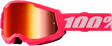 100% Strata 2 Junior Goggles - Pink Mirror Red Lens