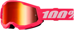 100% Strata 2 Junior Goggles - Pink Mirror Red Lens