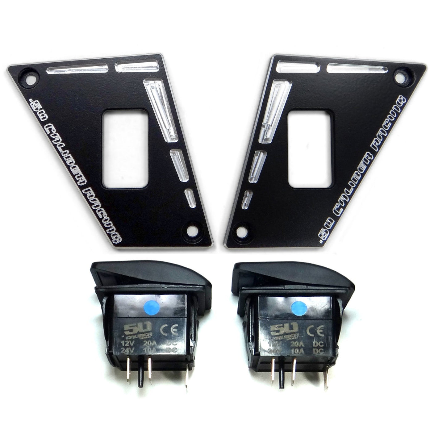 50 Caliber Racing Polaris RZR 170 2-Switch Dash Panel Kit