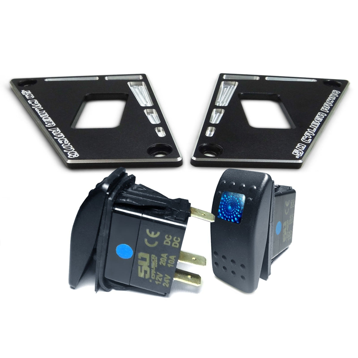 50 Caliber Racing Polaris RZR 170 2-Switch Dash Panel Kit
