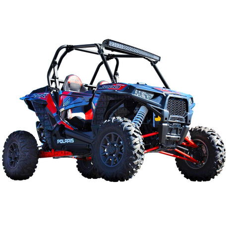 50 Caliber Racing Polaris RZR XP1000 & S900 40" Radius Light Bar Brow Mount Brackets - 1/8" Steel + Lifetime Warranty (2