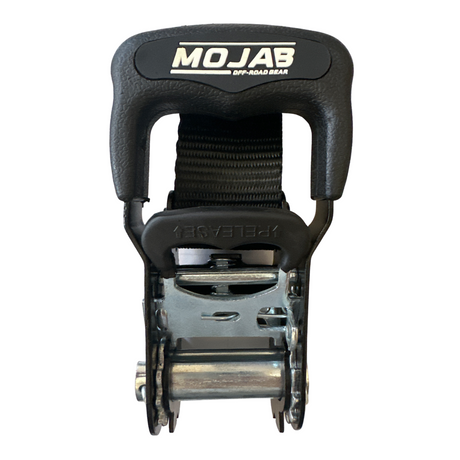 Photo of 1.6" x 15' Ratchet Tie-Down Set (Pack of 4) , Closed Hook (Lifetime Warranty) by MOJAB OFFROAD - Premium Tie Downs for UTVs / Side by Sides