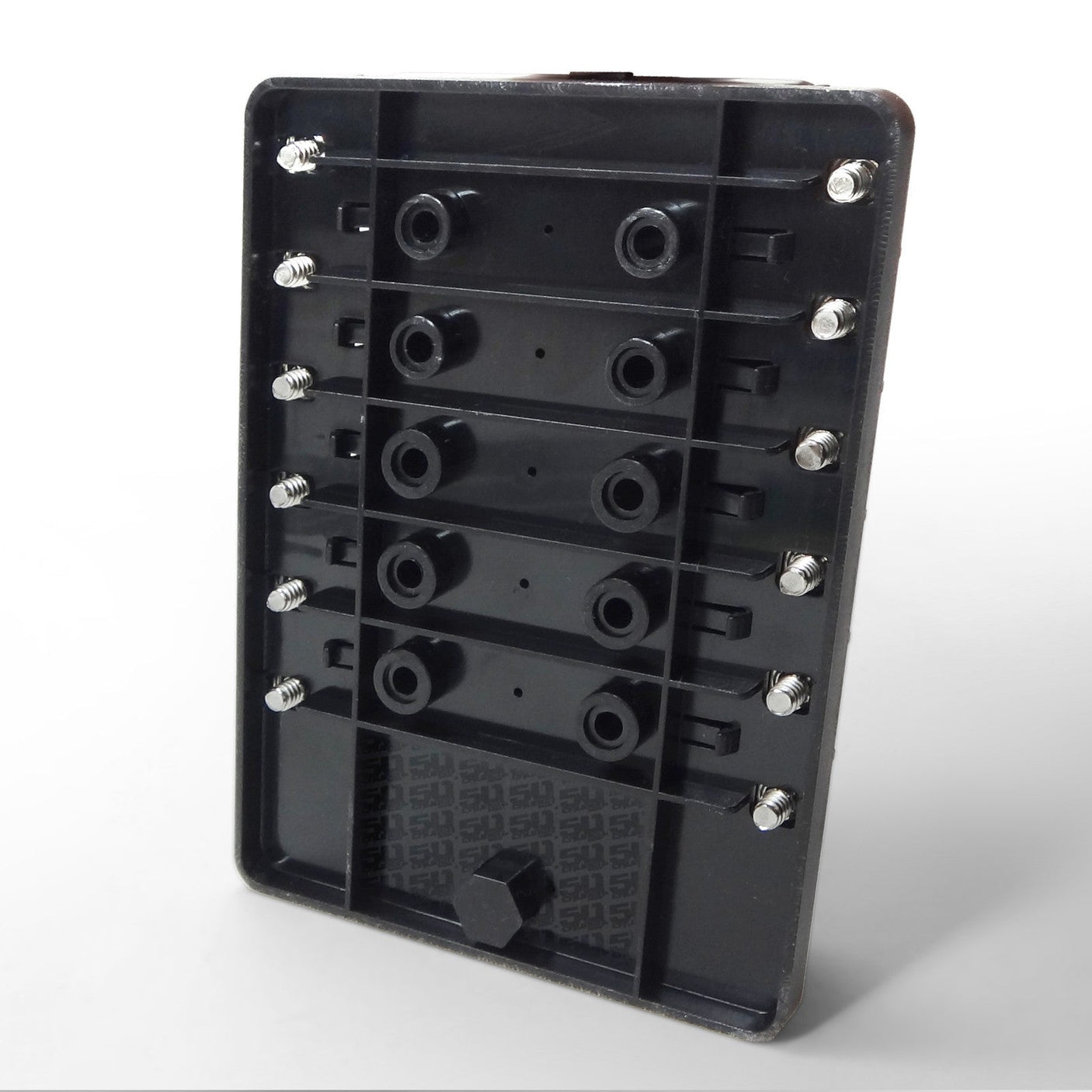 50 Caliber Racing 12-Way LED Fuse Block - 100A Input + Blown Fuse Indicator + ATO/ATC (6V-32V Universal)