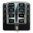 50 Caliber Racing 8 Way Standard LED Circuit Blade Fuse Box