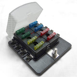 50 Caliber Racing 8 Way Standard LED Circuit Blade Fuse Box