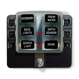 50 Caliber Racing 12v 6 Piece Fuse power block aka power panel