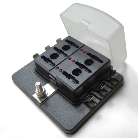 50 Caliber Racing 12v 6 Piece Fuse power block aka power panel