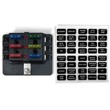 50 Caliber Racing 12v 6 Piece Fuse power block aka power panel