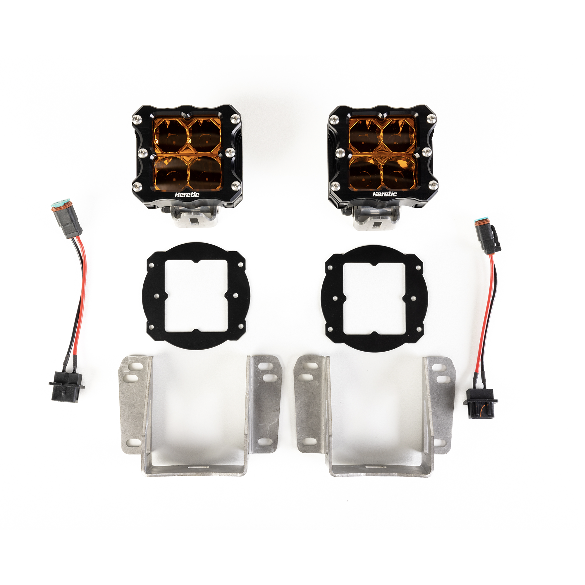 Photo of Jeep Wrangler Rubicon LED Fog Light Kit (2018-2020) - Plastic Bumper by Heretic Studio Dealer Portal - Premium for UTVs / Side by Sides