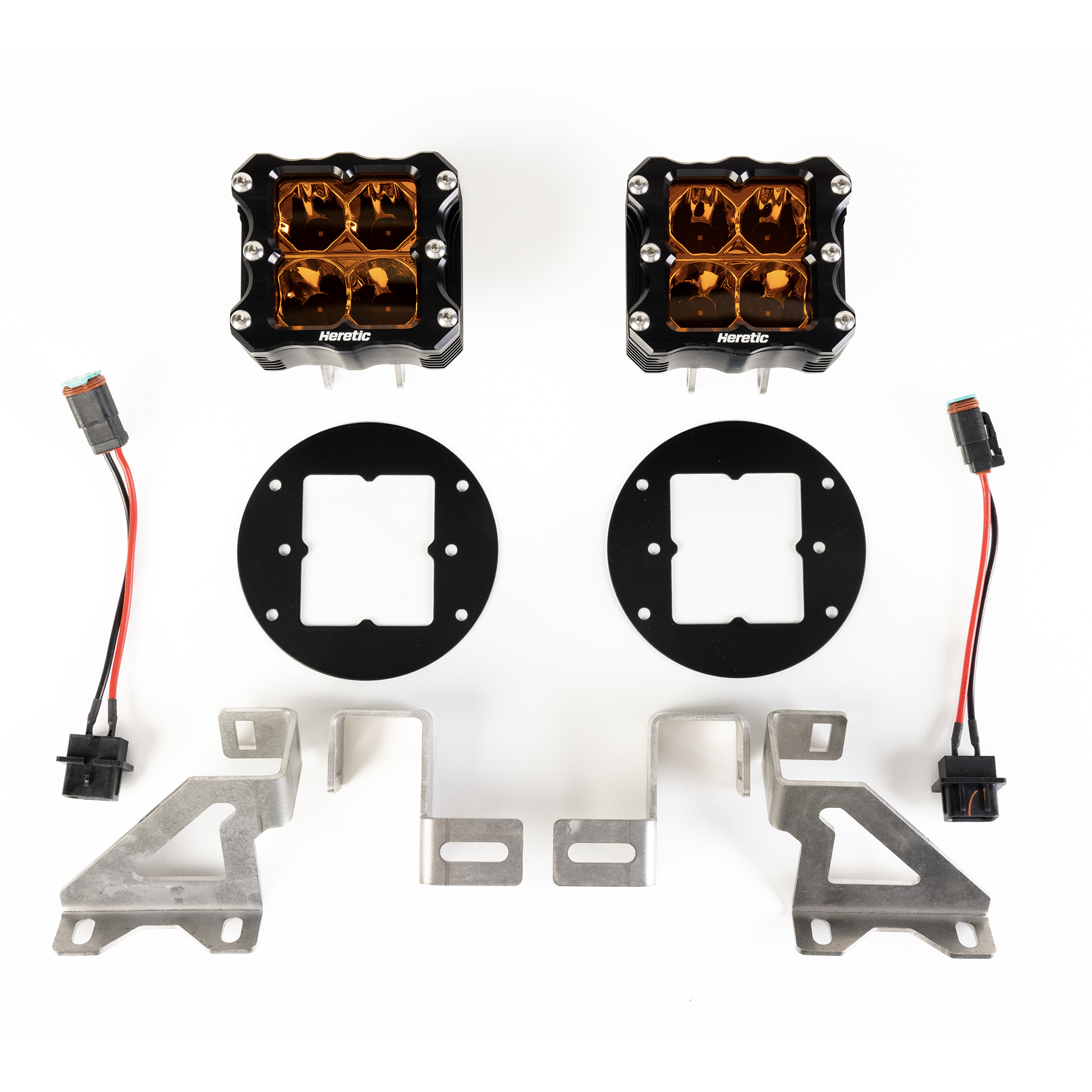 Photo of Jeep Wrangler Sport LED Fog Light Kit (2018-2021) - Plastic Bumper by Heretic Studio Dealer Portal - Premium for UTVs / Side by Sides