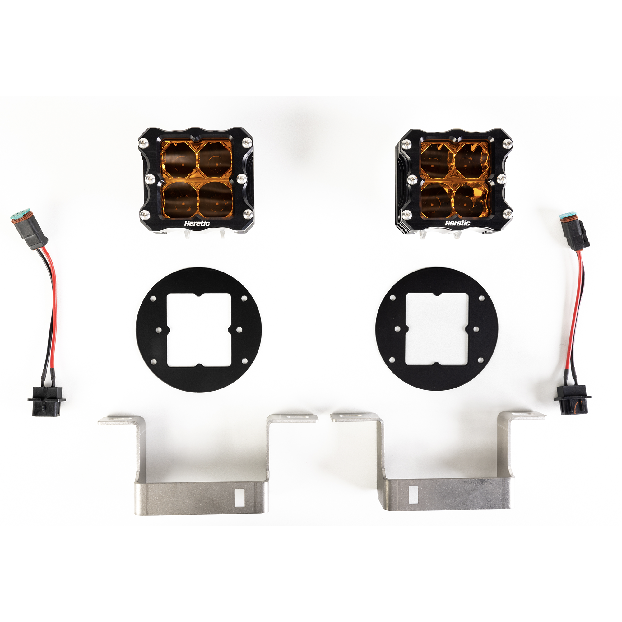 Photo of Jeep Wrangler Rubicon LED Fog Light Kit (2018-2020) - Steel Bumper by Heretic Studio Dealer Portal - Premium for UTVs / Side by Sides