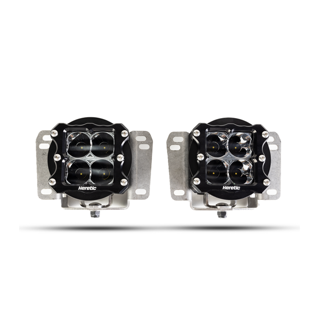Photo of Jeep Wrangler Rubicon LED Fog Light Kit (2018-2020) - Plastic Bumper by Heretic Studio Dealer Portal - Premium for UTVs / Side by Sides